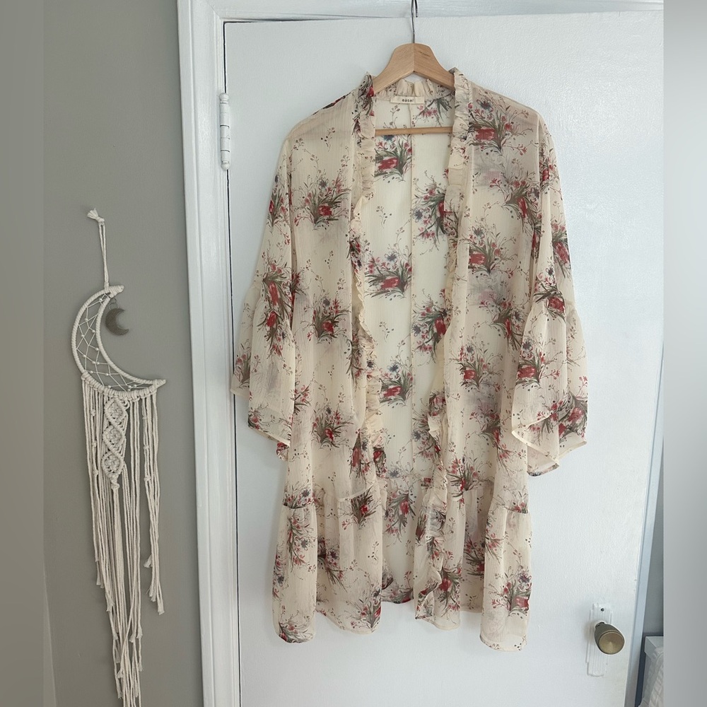 Floral Sheer Kimono